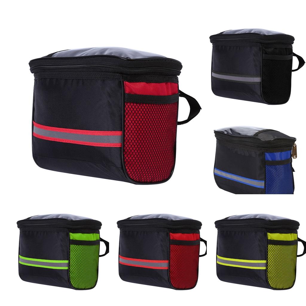 Bicycle Handlebar Bag Front Tube Storage Pouch Riding Travel Bike Bag Waterproof