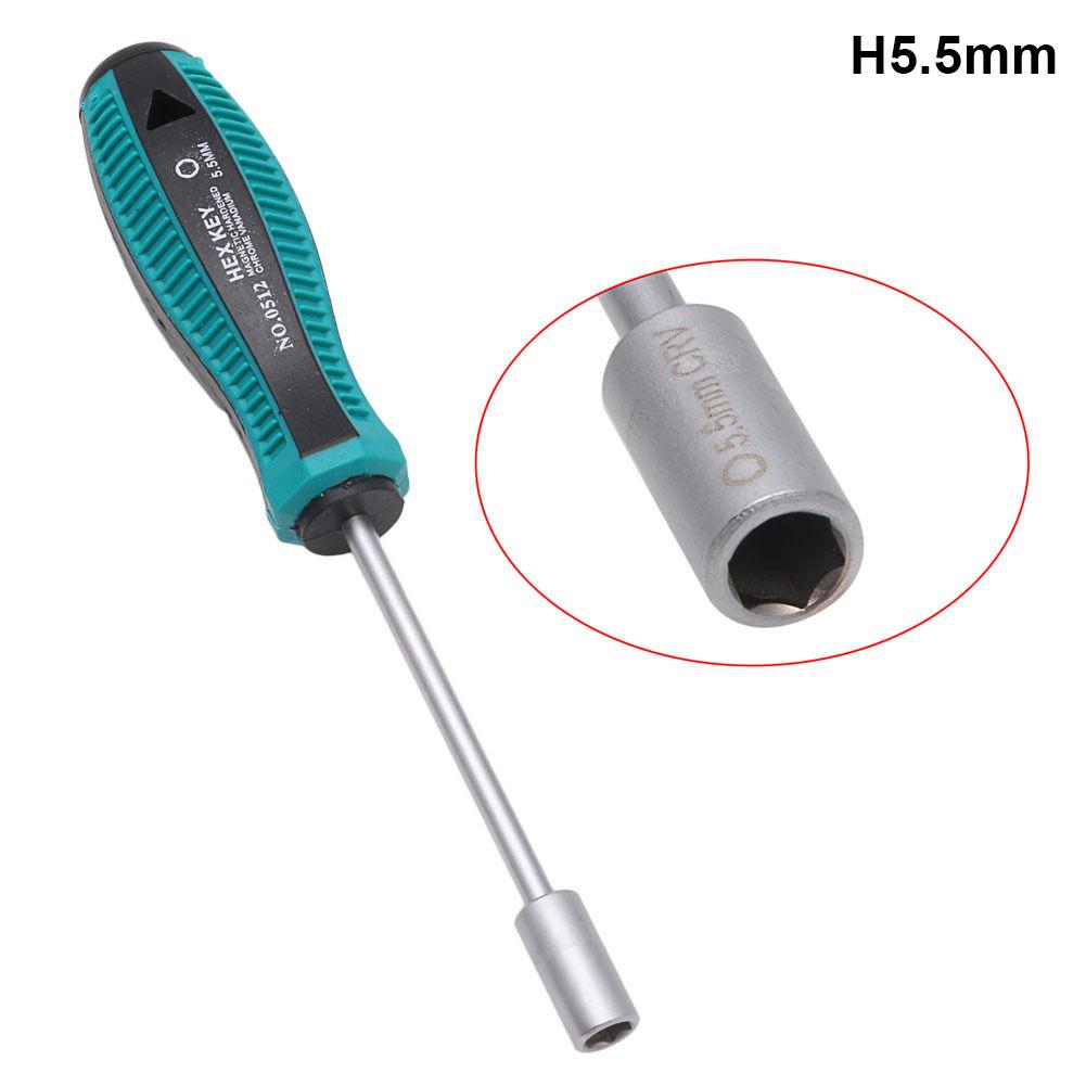 3mm-14mm Metal Socket Driver Wrench Screwdriver Hex Nut Key Nutdriver Hand Tools Home Furniture Repair Accessories