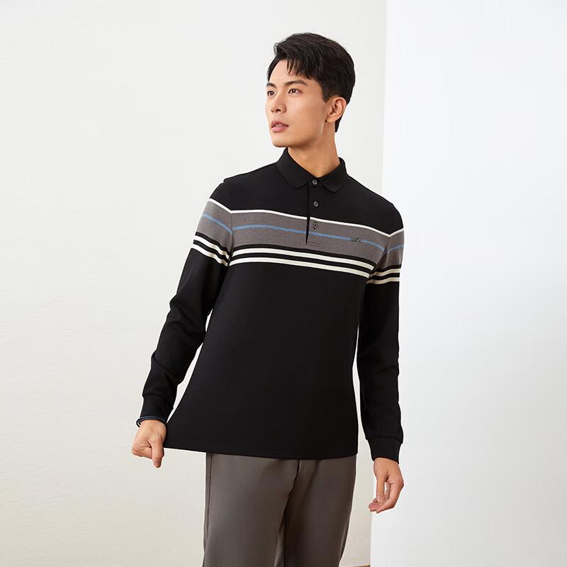 Goldlion Men's Premium Long Sleeve Polo Shirt