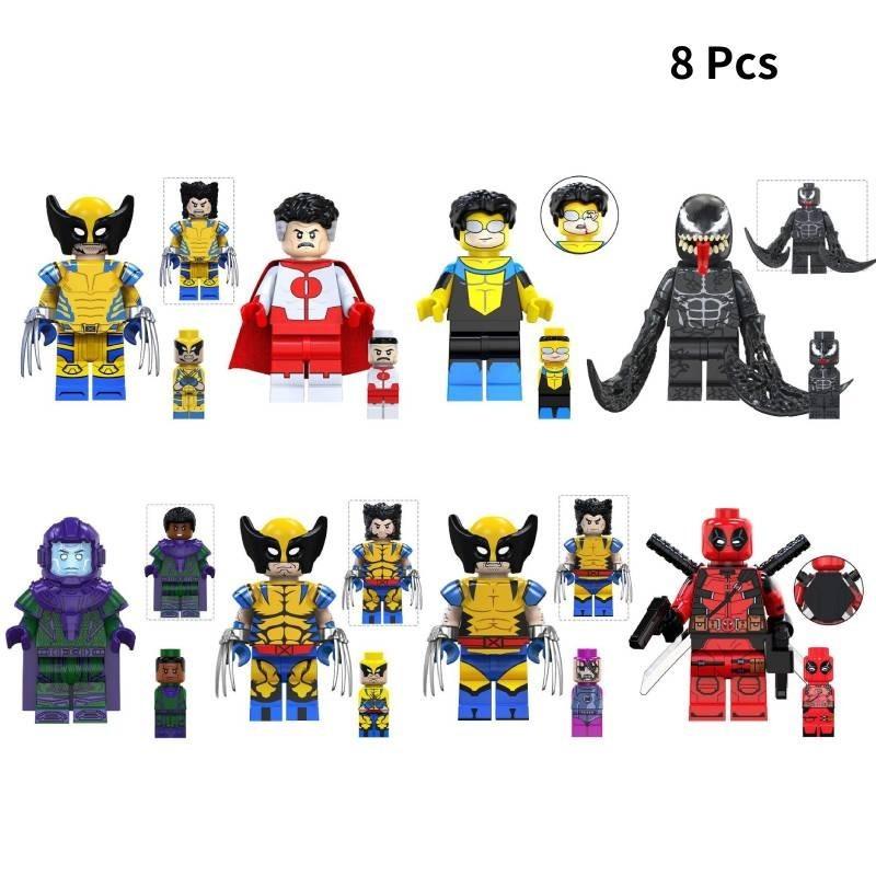 Tv6205 Серия научной фантастики Набор блочных игрушек Росомаха из красочного АБС-материала для творческой игры