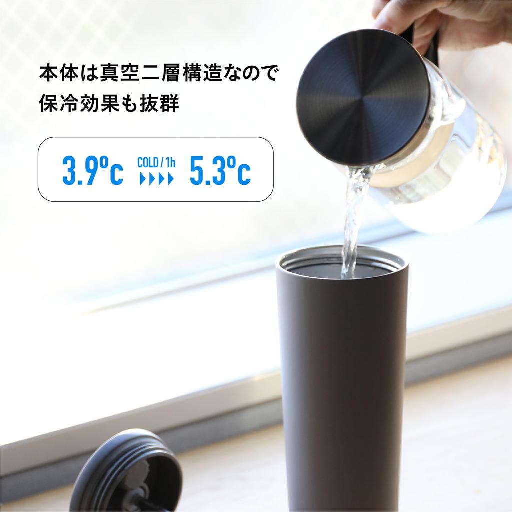 CB Japan ESCAPE PRO Tumbler Fully Dishwasher Vacuum Stainless with Straw 750, SANTECO, Gray, 750ml, Sealed, Safe, Insulated, Steel, Double-Walled