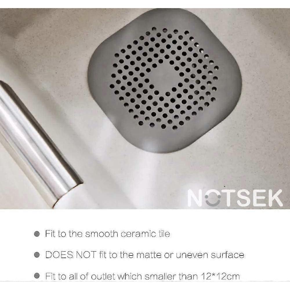 Tampas de Ralo de Chuveiro, Tampa Bloqueadora Captura de Cabelo para Ralo de Tubo de Silicone com Ventosa para Banheiro Cozinha, Filtro de Borracha para Ralo de Banheira Pia Armadilha Casa Dr