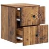 Wall Mounted Nightstand Reclaimed Wood Look 33 x 34.5 x 40 cm