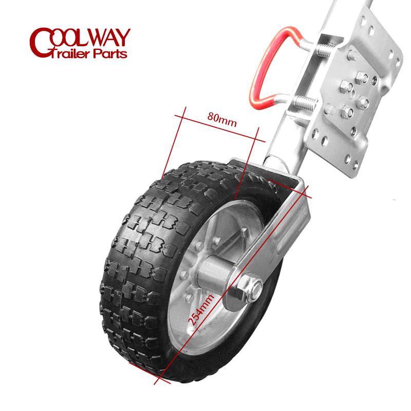Replacement Spare Solid Rubber Wheel For 10 Inch Jockey Wheel Capacity 1000KG Trailer Jack Parts Accessories