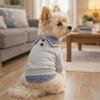 Soft Dog Pullover Preppy Style Two Legs Dog Clothes Fashion Pet Overalls Spring Autumn