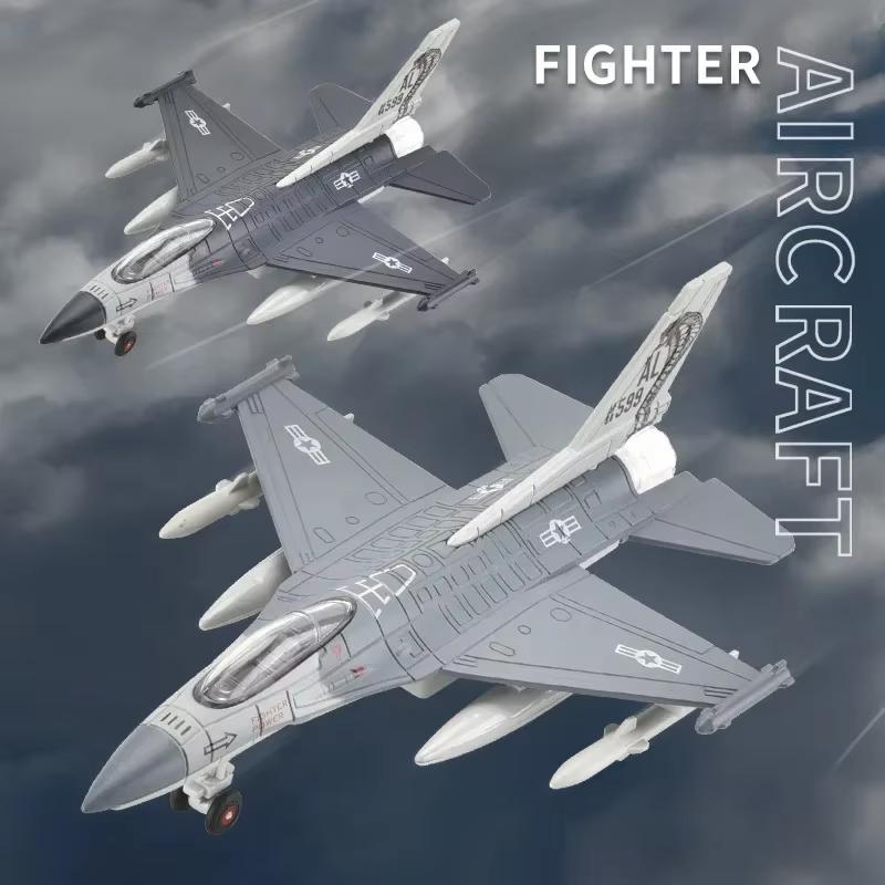 22CM American F-16 New Alloy Fighter Aircraft Model Toy Children's Gift Recommendation Favorite Festival