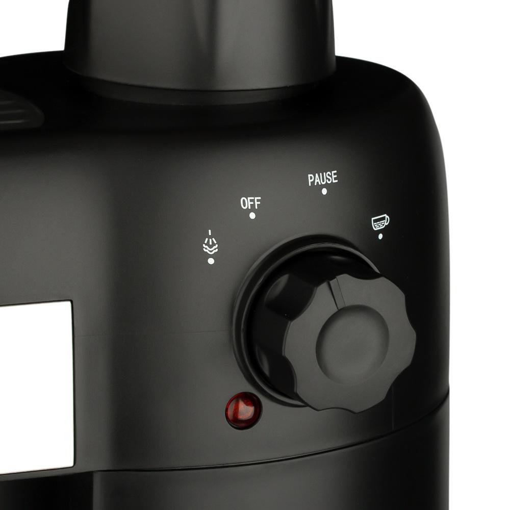 Compact Semi-Automatic Italian Coffee Machine with Milk Frother