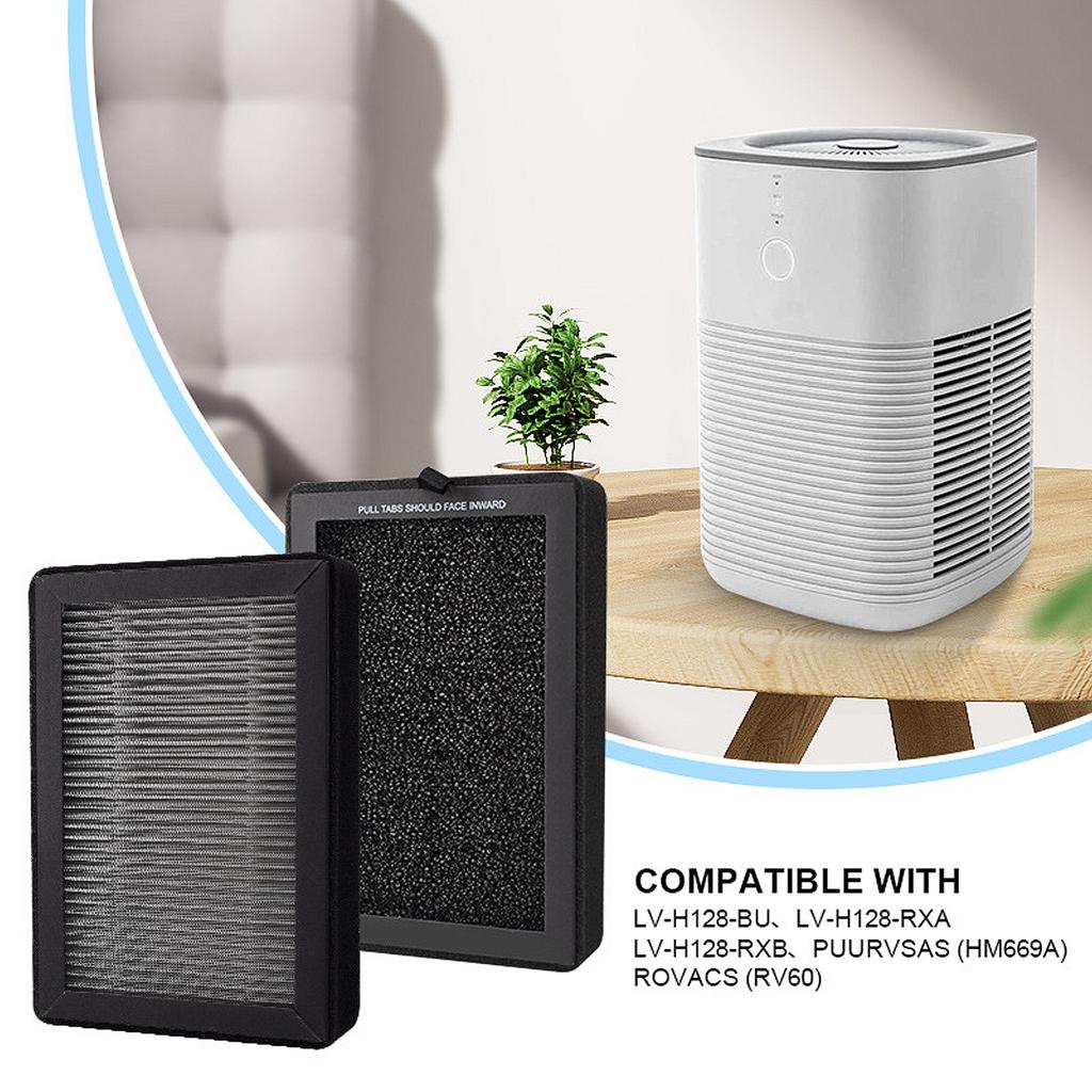 Pack of 4 HEPA Filter Cartridges Quality Filtration Air Purifier Filter Replacement Filter Plastic Air Cleaners Filter