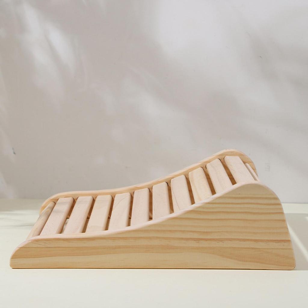 Wooden Headrest Hollow Cervical Relaxing Cushion Neck Support Pillow For Spa Gym Hotel Room Personal Relaxation Post-Workout