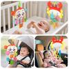 Crab Pull-String Stroller Mobile: Newborn Baby Soothing Rattle Toy