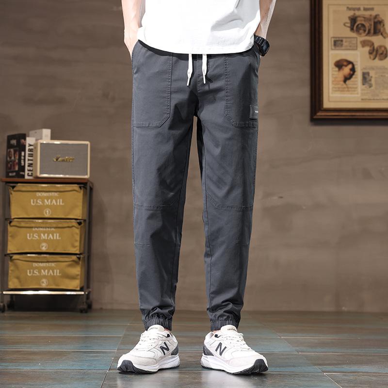 

Мужские повседневные брюки цвета хаки с защитой от морщин на весну/лето 3XL (175 jin)