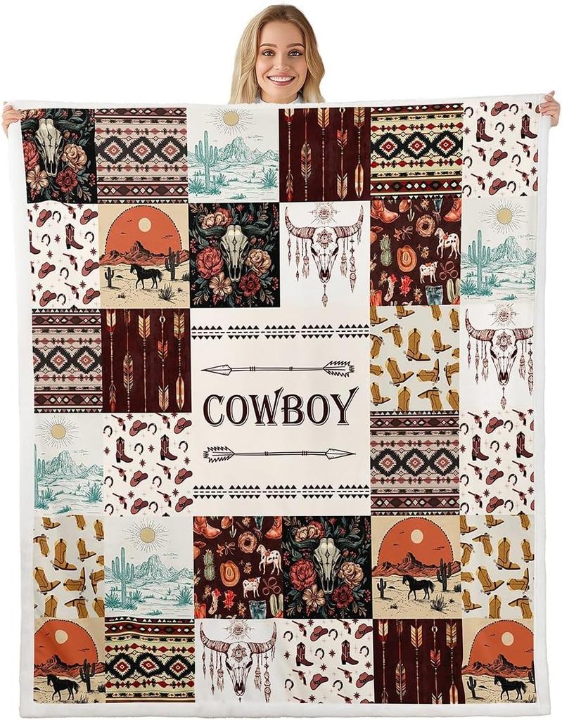 Husky Dog Pattern Blanket Soft Fleece Throw Pet Lover Gift Home Decor Cozy Bedding for Dog Owners Living Room Decoration
