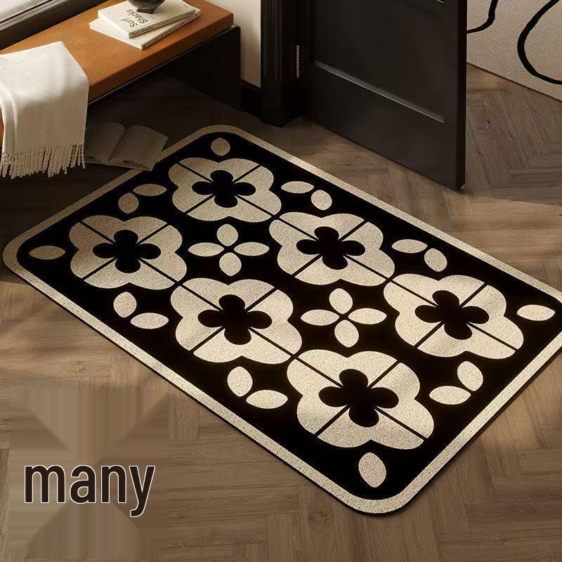 French Retro High-End Entrance Mat - Dirt-Resistant, Cuttable, Anti-Slip Door Mat