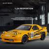 1/24 Mazda RX7 Wersja Wyścigowa Samochód Stopowy Odlewy Ciśnieniowe i Pojazdy Zabawkowe Model Samochodu Miniaturowy Model Samochodu Zabawki dla Dzieci