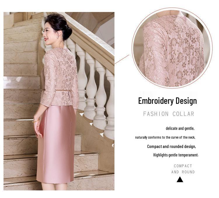 Noble 2025 Mother-in-Law Wedding Outfit: Elegant and Versatile Young Style Formal Dress for Weddings