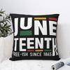 Juneteenth Pillowcase Cushion Cover Decoration Freeish Since 1865 For Black African Throw Pillow Case Cover Home Square 45*45Cm