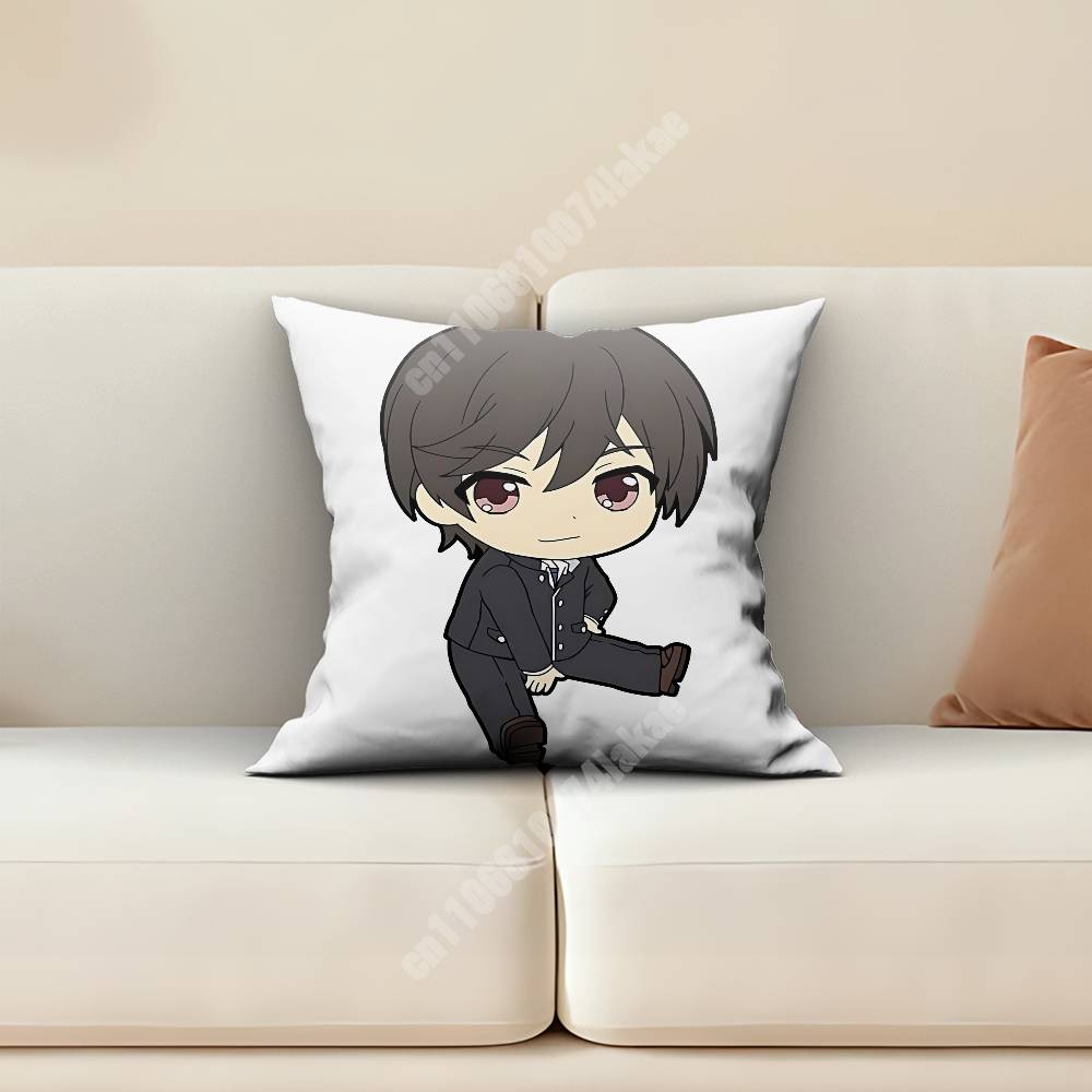 Charlotte Tomori Nao  Otosaka Yuu Pillow Cover Sofa Couch Cushion Case Creative Workspace Accent Home Decor