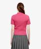 Lacoste Women'S Cable Short Sleeve Polo Cardigan Af280E-56G Glh