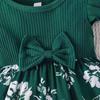 Dolce Vestito con Fiocco e Maniche a Palloncino per Bambina - Stile Europeo & Americano, Outfit da Principessa Estiva per Età 0-2