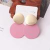 Pink Color Dangle Earrings for Women Korean Fashion Flower Long Hanging Earrings Butterfly Heart Pendants Twist Drop Earrings