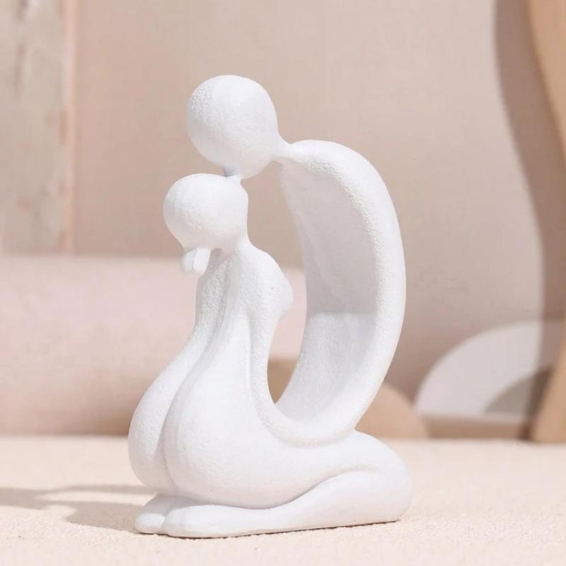 1Pc Nordic Modern Art Ins Style 3 Colors Kiss Couple Resin Crafts Decoration Ornaments Home Bedroom
