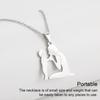 Family Themed Necklace Solid Color Plated Replacement Unfading Decorative Hanging Choker Pendant Jewelry Birthday Gift