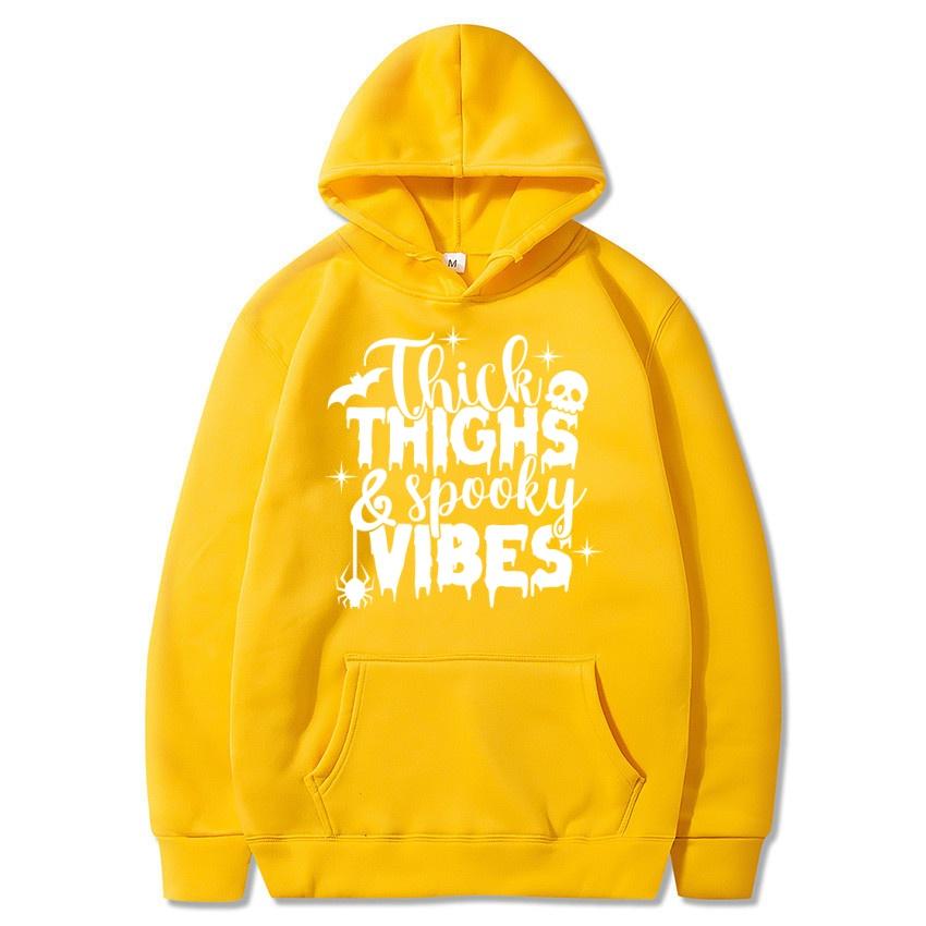 Halloween Herbst Winter Personalisierter Buchstabenaufdruck Hoodie Herrenmode Warmes Sweatshirt Lässige Streetwear Warmer Hoodie Geschenk