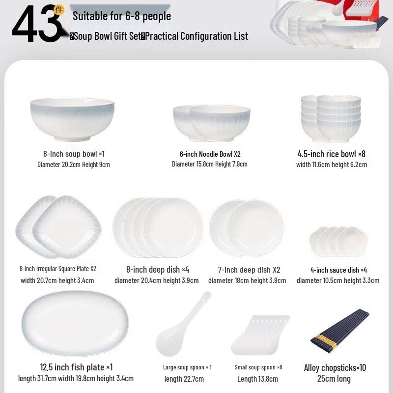 Lin Pan Vertical Stripe Gradient Dinnerware Set