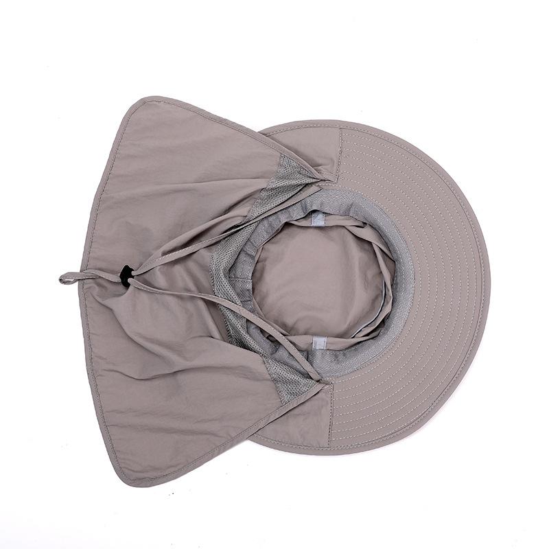 Sommer Fischer Hut Mit Breiter Krempe Für Frauen Männer UV Schutz Sonnenhüte Atmungsaktive Bucker Hut Mit Hals Klappe Männlich wandern Angeln Kappe