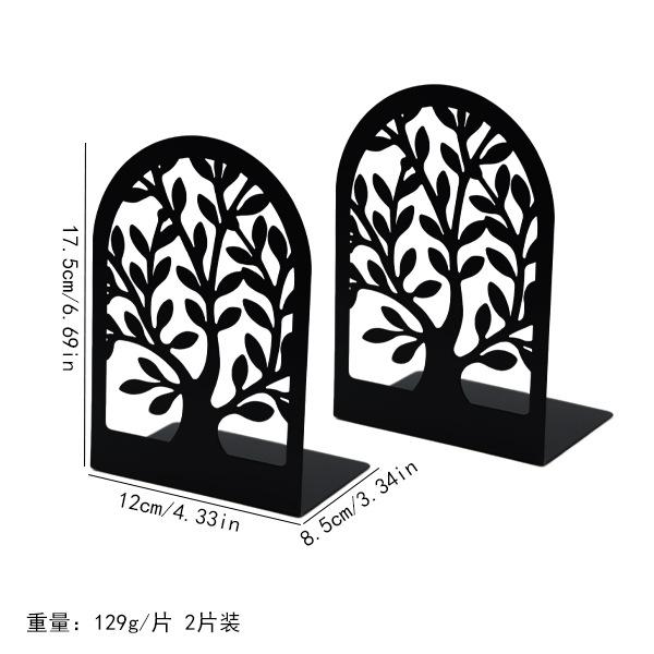 Shelves Decorative 1 Pairs,Tree Metal Bookends, Book Holder for Shelf,Unique Book Stoppers for Shelves,Home Decorative Book Ends