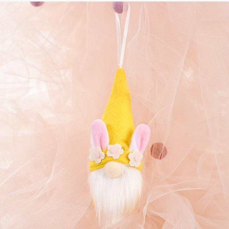 Doll Easter Faceless Pendant With Rabbit Ear Decoration For Celebrations Holiday