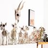 Long Lasting Halloween Prop Durable Plastic Skeleton Halloween Skeleton Decor for Courtyard Graveyard Cat Dog Bird Rat Goat Head