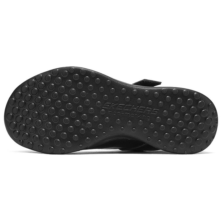 Skechers Παιδικά Microstrides Παλιάς Σχολής Άνετα Αντιολισθητικά Ανθεκτικά Χαμηλά Παιδικά Δερμάτινα Παπούτσια Παιδικά Παπούτσια Μαύρο 302637L-BBK