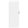 Wall Mounted Glass Cabinet LUCCA High Gloss White 80 X 31 X 80 Cm