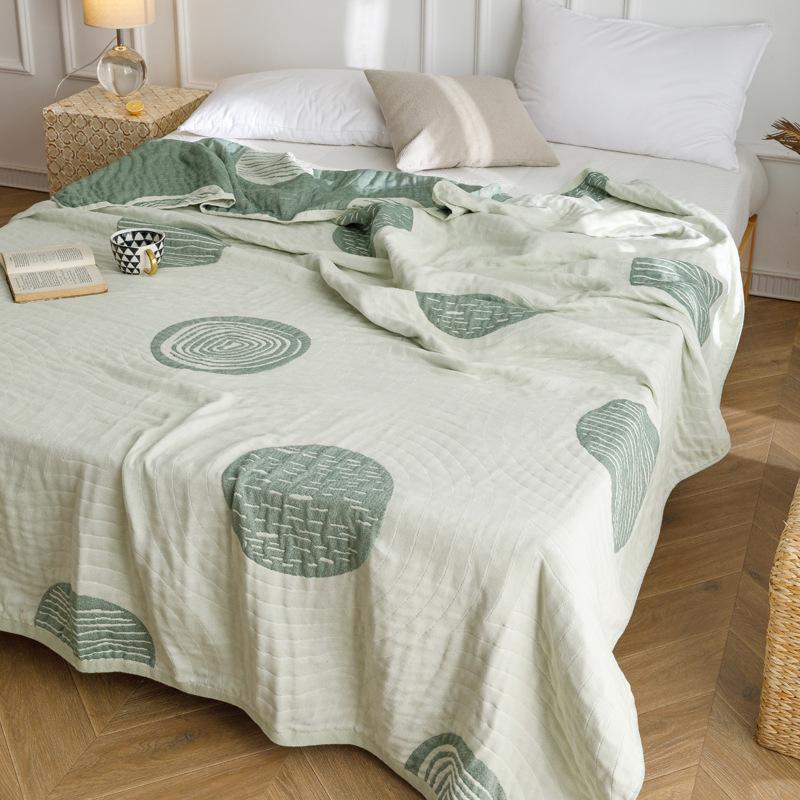 

Новое выстиранное хлопковое четырехслойное марлевое полотенце, летнее прохладное одеяло, ворсовое одеяло для кондиционирования воздуха, одеяло для отдыха, ткань для чехла на диван 200*230cm