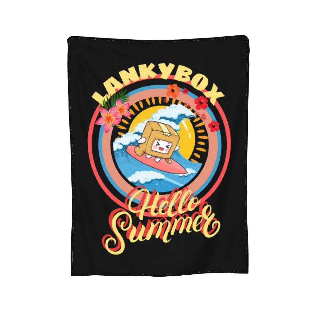 Rocky Lankybox Lanky Box Blankets Soft Warm Flannel Throw Blanket Cover for Bed Living Room Picnic Travel Home Sofa