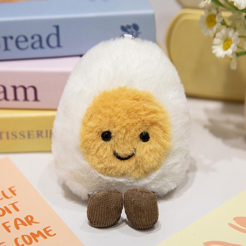 

Adorable Boiled Egg Plush Toy with Mortarboard – Graduation or Wedding Gift 15cm