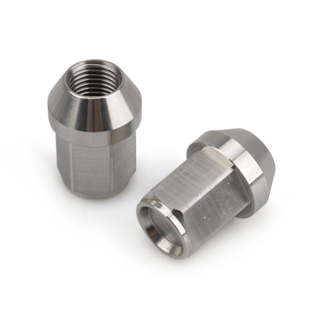 20PCS M12*1.5 M14*1.5 Wheel Lug Nuts Hex 19mm Stainless Steel Orignal Colors Closed End Racing Nuts Length 35mm Car Modification