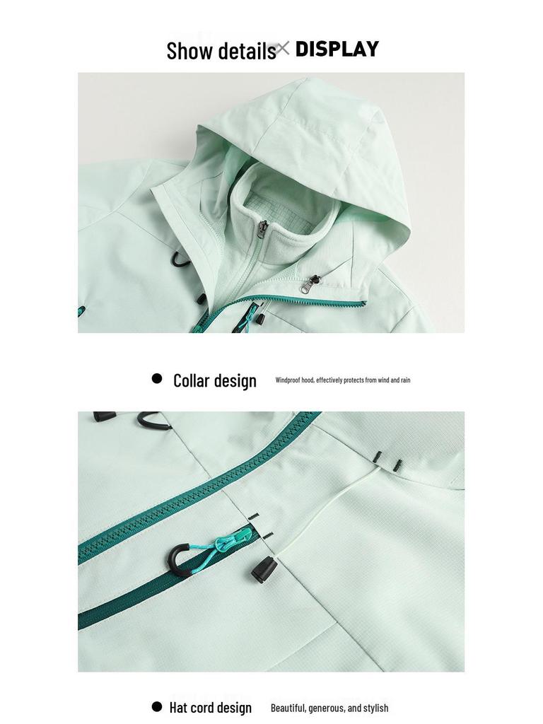 Petite Women's 2025 Outdoor 3-in-1 Waterproof Windproof Winter Mountaineering Jacket