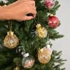 6 Stück Weihnachtskugeln Umweltfreundlicher Weihnachtsschmuck Dekokugel Baumschmuck Mall-Dekoration