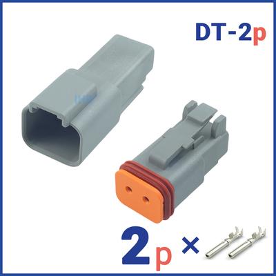 1 Set DTM Waterproof Wire Connector Starter Kit DTM04-2P 3P 4P 6P 8P 12P 20-24AWG With Pins Automotive Sealed Plug