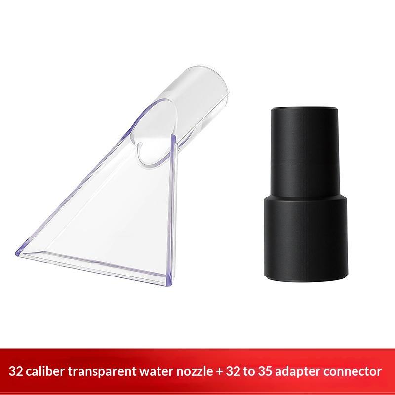 Transparent Vacuum Cleaner Suction Head Accessory 32/35mm Fit Most Models for Wet Liquid Stain Car Interior Deep Cleaning