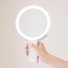 PRIDEMII Klapplupe LED Lithium Einfache Berührung Reise Stufenlose Helligkeit Schminktischspiegel Spiegel, Zweiseitig (20x + 1x), Leicht, Eingebaut