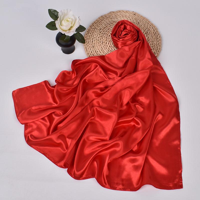 90cm Silk Scarf Scarftop Headwraps For Woman Fashion Four Seasons Hair Accessories Hijab Foulard Bandana Femme Headscarf