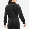 Nike Sportswear Logo Cropped Pullover Sweatshirt Women Tops Black DV7815-010