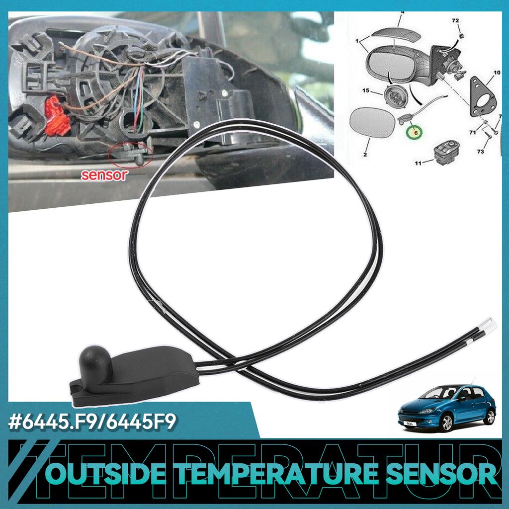 Auto außen Außentemperatursensor 6445F9 passend für PEUGEOT 206 207 208 306 307 407 Citroen C3 C4 C5 C6 C8 6445 F9