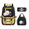 Blue Prison Student School Bag Children'S Meal Bag Casual Pencil Bag Three-Piece Set