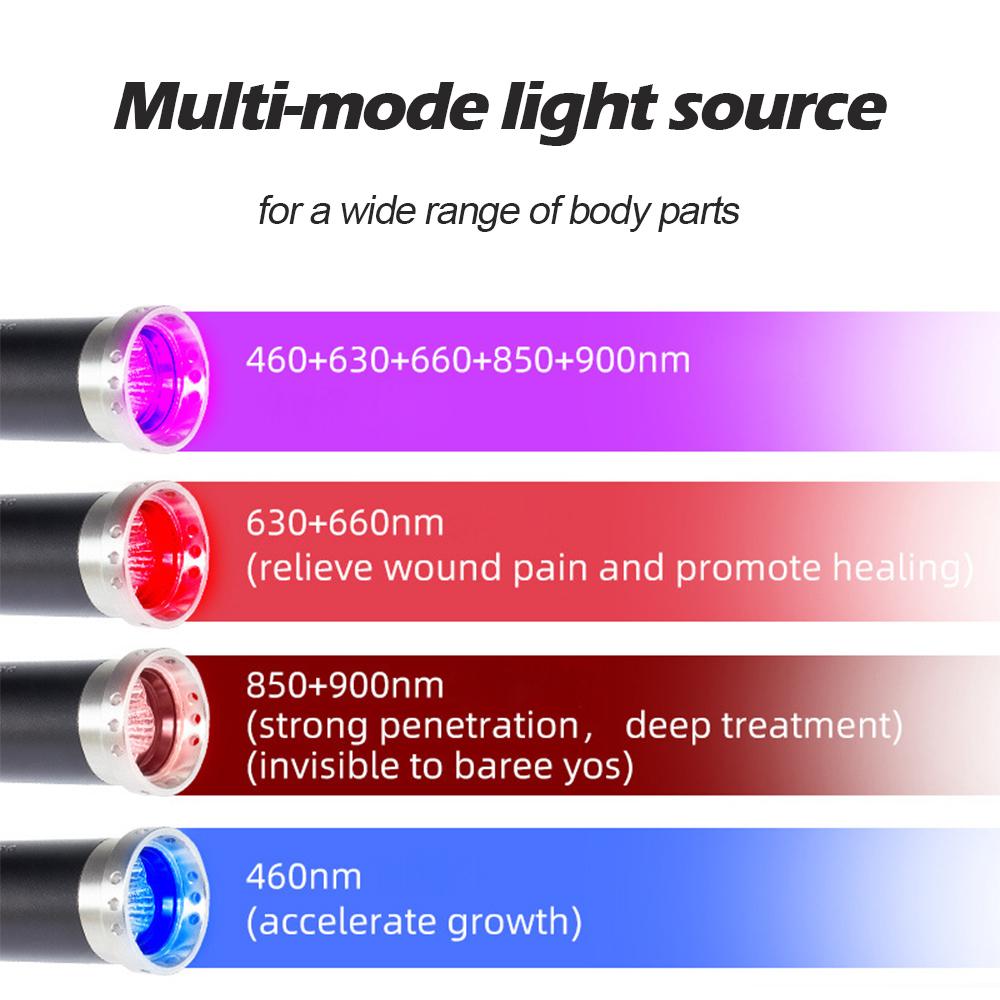 Red Light Therapy Device Cold Sore Canker Sore Treatment for Lips Infrared Light Therapy for Mouth Nose Ear with Removable Tip