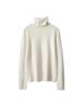 Women's High Neck Cashmere Sweater - Stylish Wheat Ear Knit for Autumn/Winter.