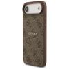 Guess 4G Ring Classic Logo MagSafe Case for iPhone Air Brown